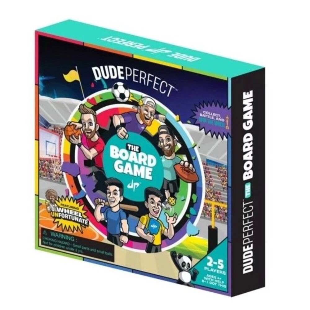 Dude Perfect Board Game Collect Battle Spin Wheel 2-5 Players Ages 4+ New Sealed